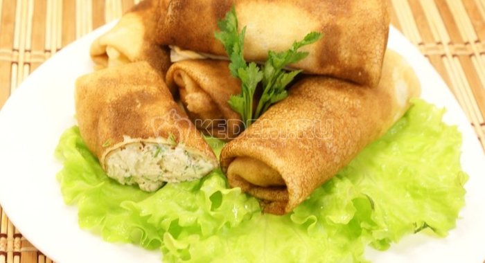 Блинчики с курицей