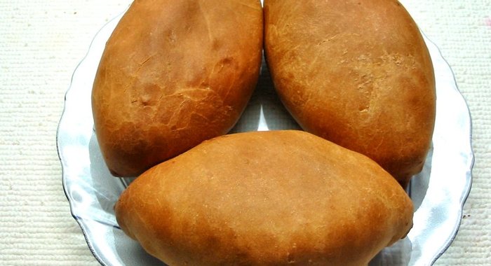 Пирожки с рисом из постного теста