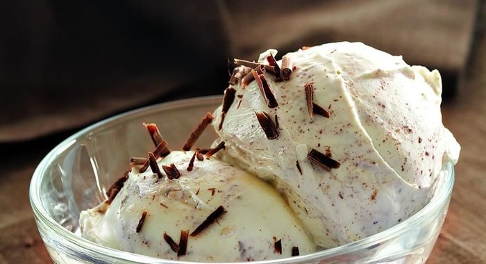 Имбирно-шоколадное мороженое из йогурта