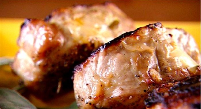 Свиной кальцоне на гриле