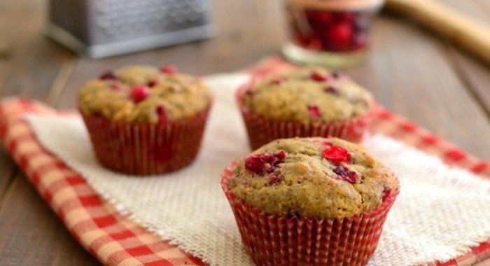 Клюквенные кексы