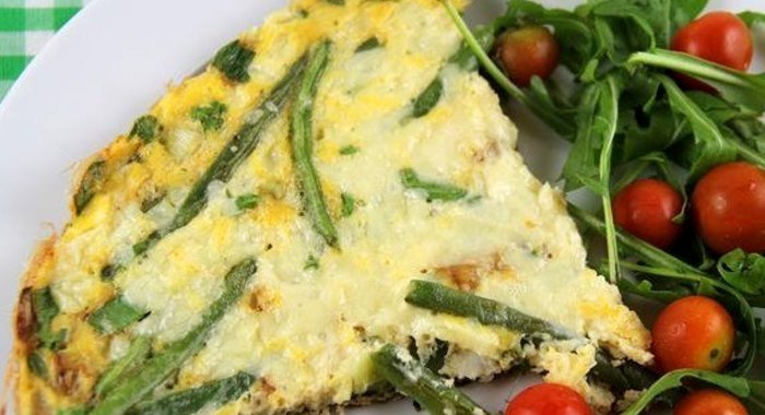 Омлет с замороженными овощами