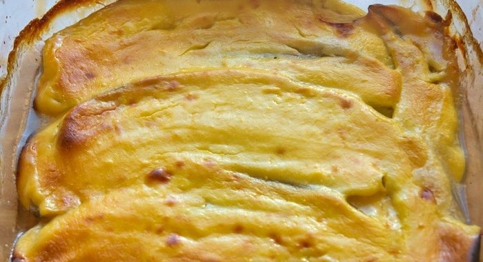 Бананы, запеченные с творогом