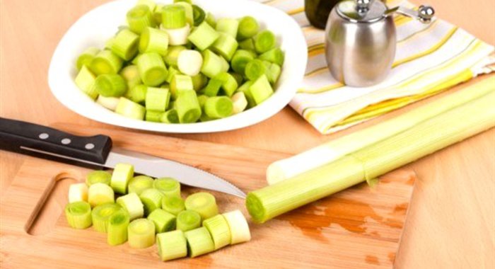 Лук-порей в маринаде