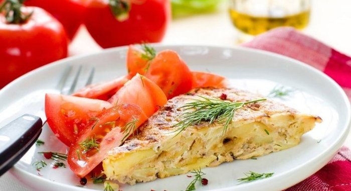 Картофельная запеканка с рыбой