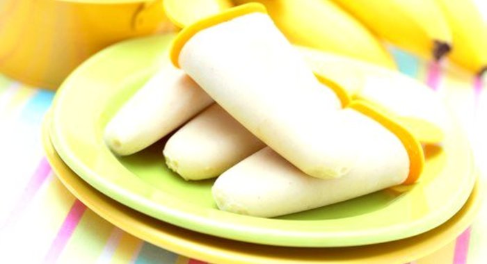Быстрое банановое молочное мороженое