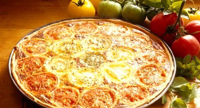 Тарт с томатами и сырным кремом по‑итальянски