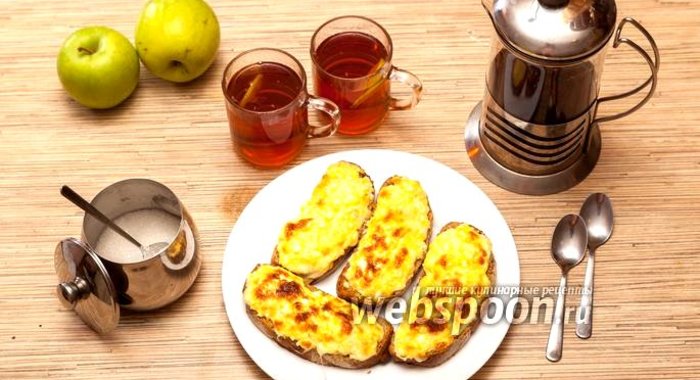 Горячие бутерброды с яйцом и сыром