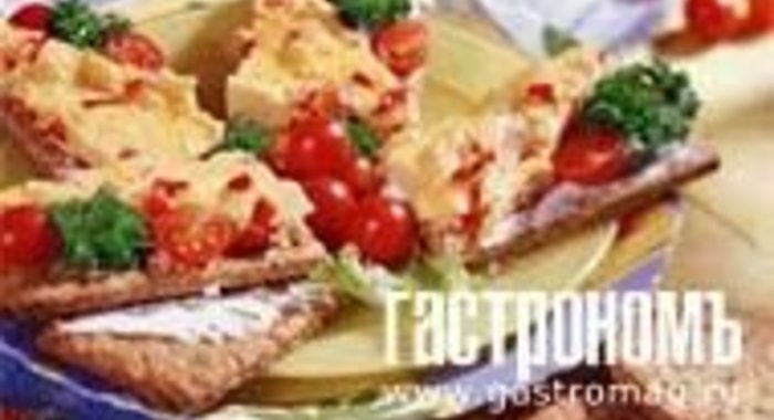 Хлебцы с омлетом