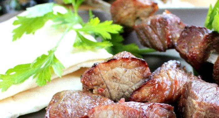 Шашлык из телятины в пиве