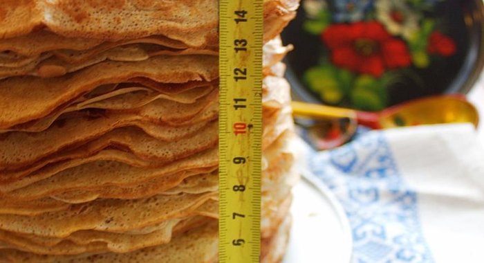 Блинчики на топленом молоке с цельнозерновой мукой