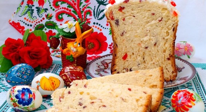 Кулич с вяленой клюквой в хлебопечке