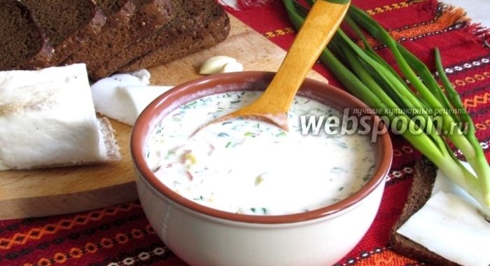 Окрошка на кефире