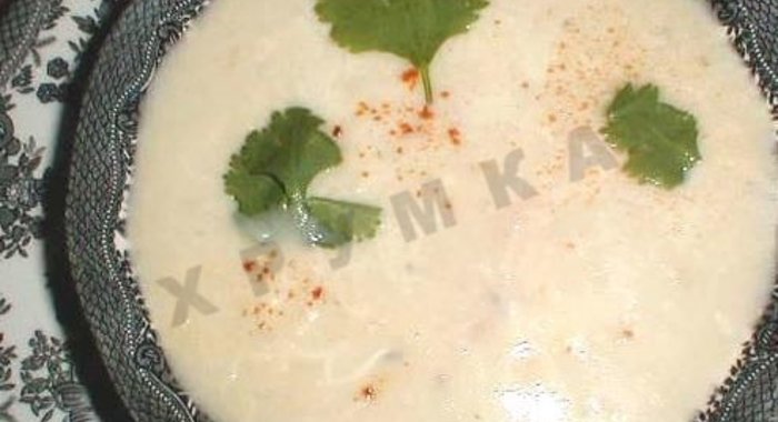 Суп-пюре с чесноком