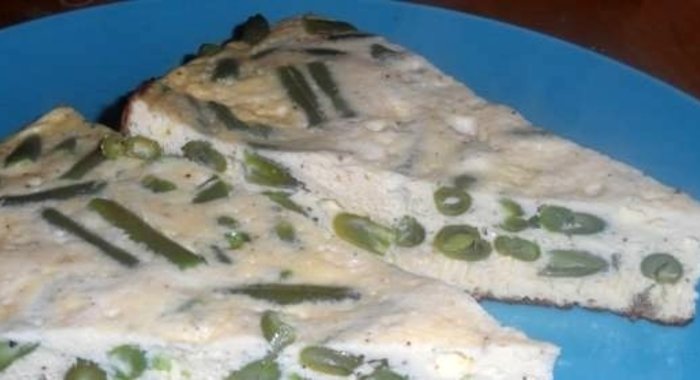 Омлет со стручковой фасолью