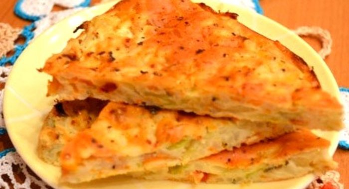 Пирог с капустой на кефире