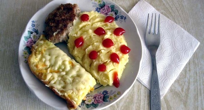 Запеканка из патиссонов