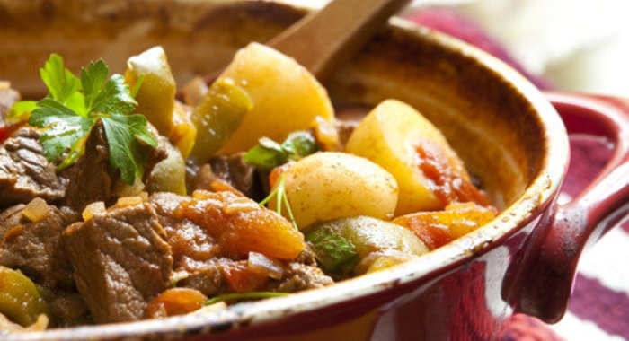 Мясное рагу с овощами