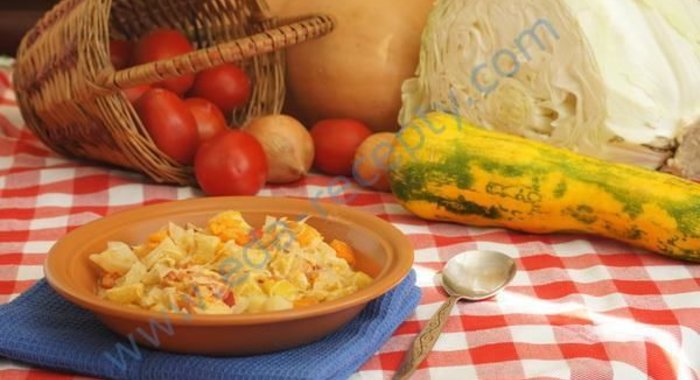 Овощное рагу: кабачки с картошкой помидорами