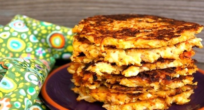 Капустно-картофельные оладьи