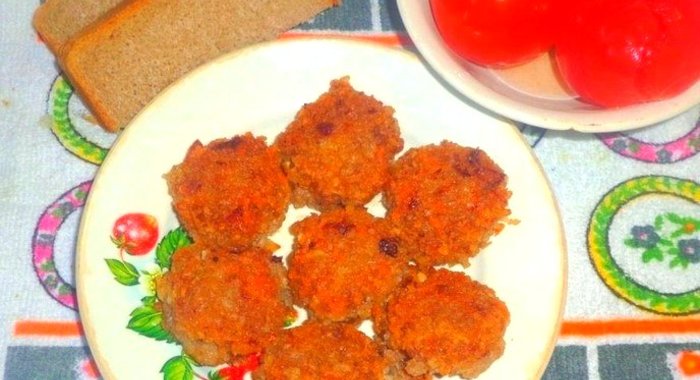 Котлеты с гречкой и сыром