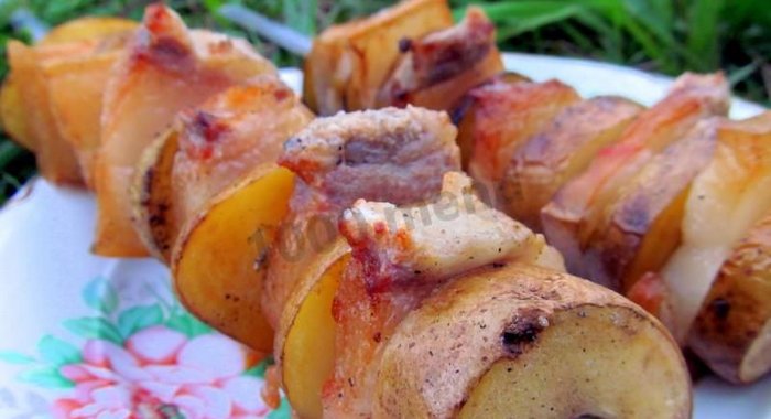 Шашлык с салом