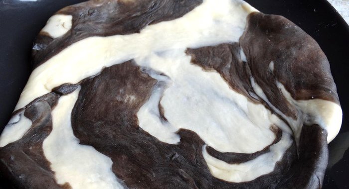 Мраморное тесто для пельменей