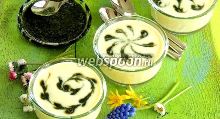 Шоколадный базиликовый крем