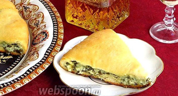 Осетинский пирог с сыром и зеленью