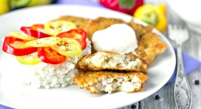 Оладьи из рубленой свинины