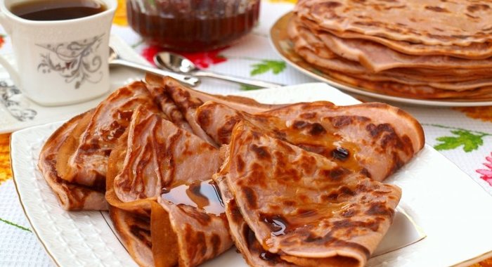 Заварные блинчики на йогурте