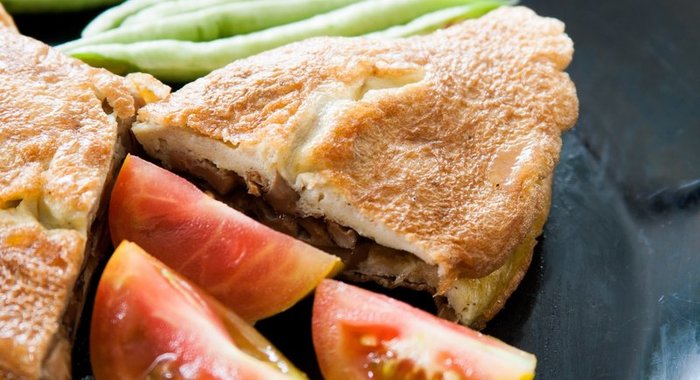 Омлет с шампиньонами