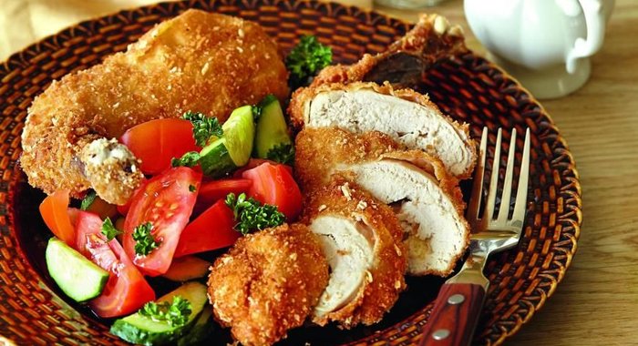 Котлета по-киевски из цесарки