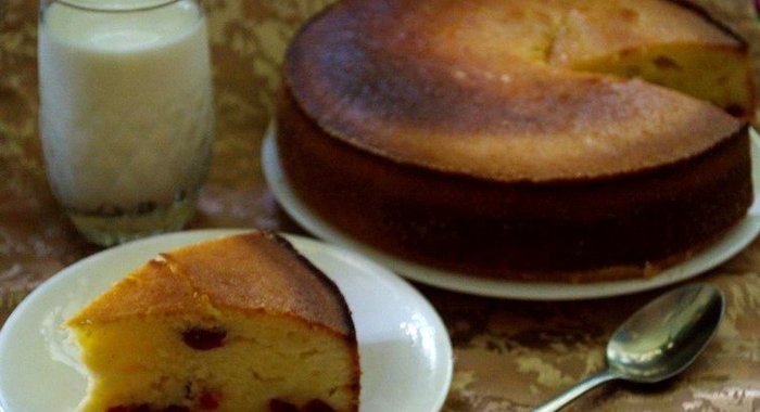 Манник с молочной заливкой