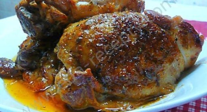 Курица в аджике с белым вином