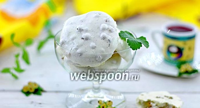 Воздушное печенье с белой смородиной