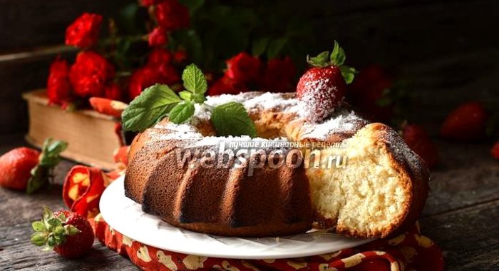 Кокосовый кекс на белках