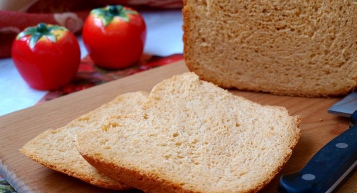 Хлеб на томатном соке в хлебопечке