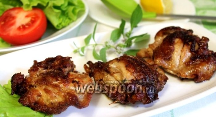 Куриное мясо в винном маринаде