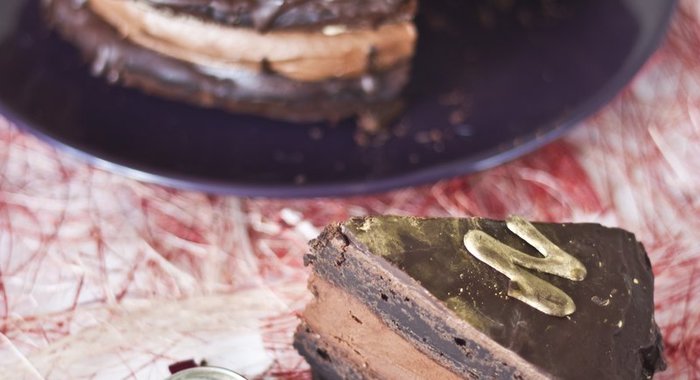 Шоколадно-апельсиновый торт с кофейным кремом