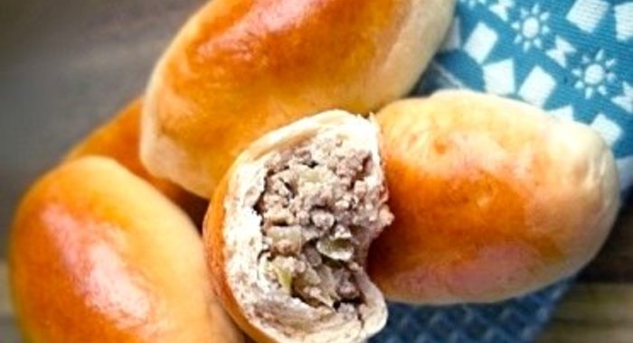 Пирожки с мясом в духовке