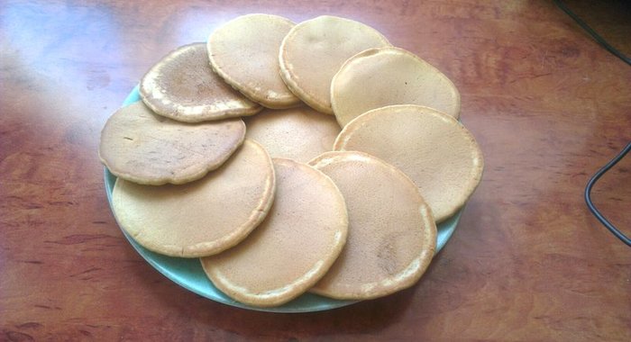 Панкейки на кофейном молоке с корицей