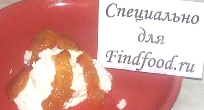 Творожный крем с персиковым джемом