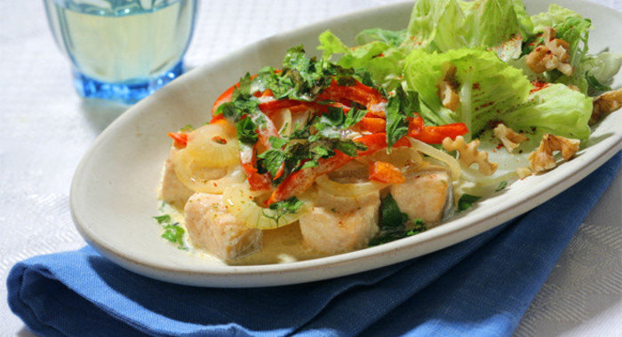 Рагу из лосося