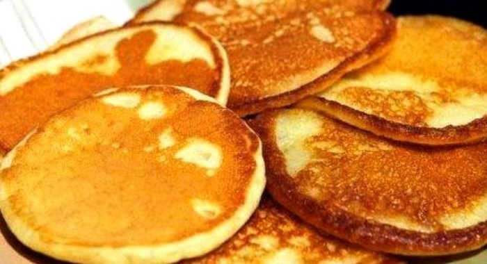 Банановые оладьи без муки