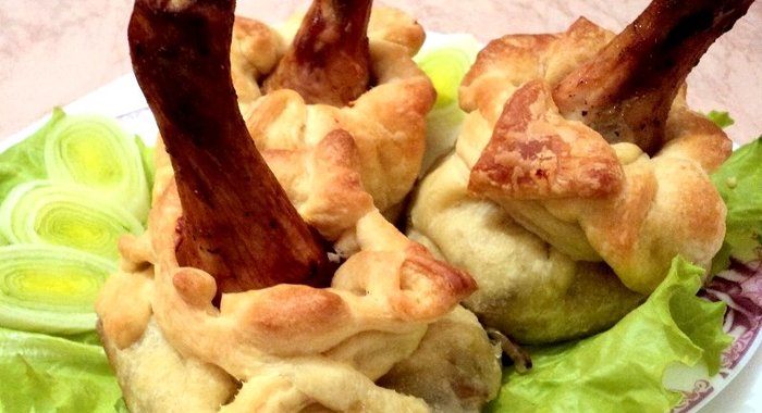 Куриная голень в тесте