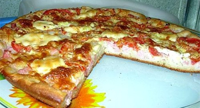 Пицца на кефире