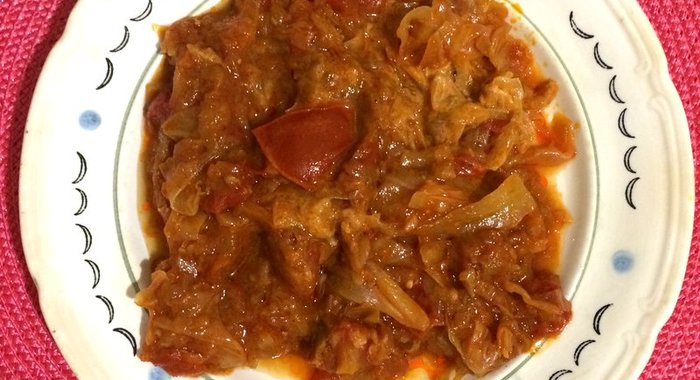 Овощное рагу с капустой