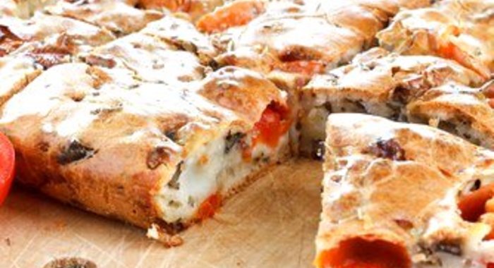 Слоеный рулет со сладким перцем