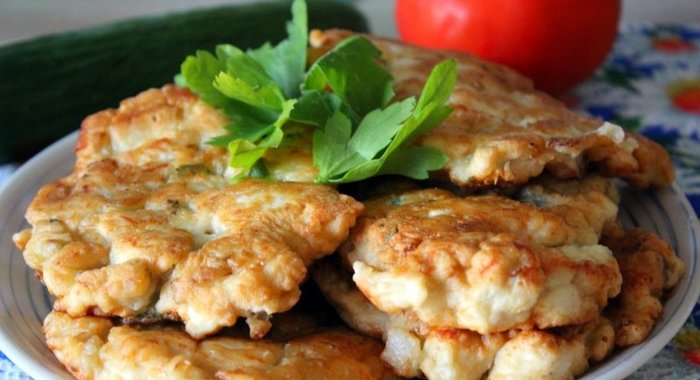 Оладьи из рубленой курицы или ленивые отбивные